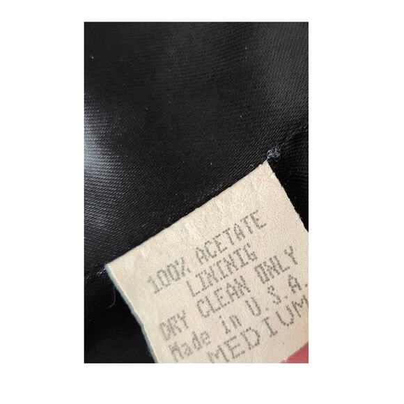 SALE Vintage Six Degrees Crushed Faux Fur Notched Collar Dinner Jacket - Picture 8 of 8